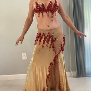 Belly dancing costume